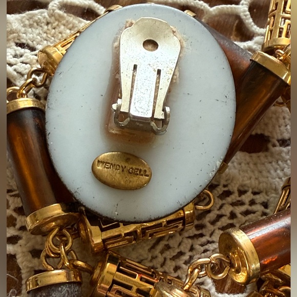 Artist Wendy Gell Earrings, Vintage Assembly Punk Pieces - Picture 8 of 10